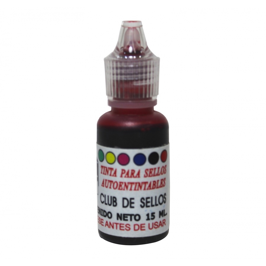 Club De Sellos Tinta Para Sello Gotero Rojo