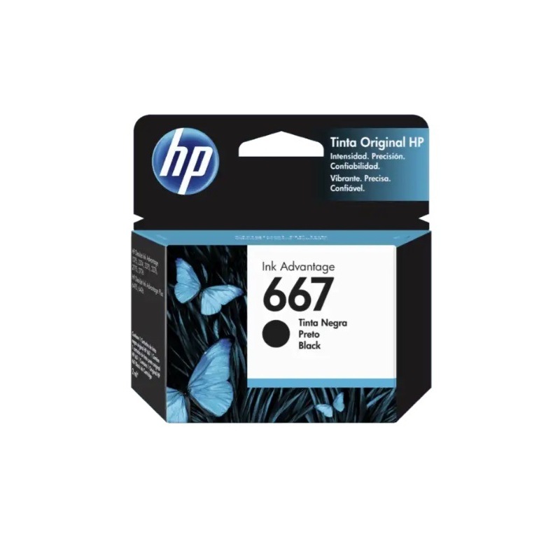 HP Cartucho 667 Negro Original