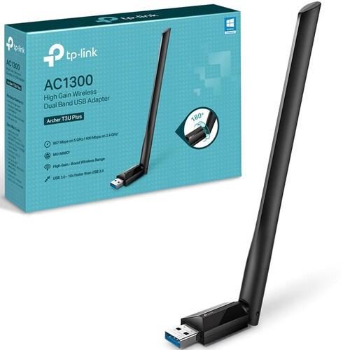 TP-LINK Adaptador de Red USB ARCHER T3U PLUS, Inalámbrico, WLAN, 867Mbit/s, 1 Antena