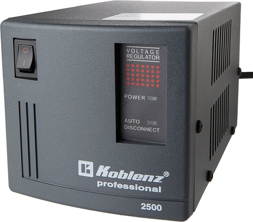 [ER-2550] KOBLENZ Regulador, Negro, Oficina, 2500 VA, 2000 W