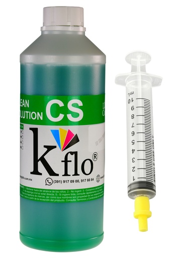 [KFLO-CS-01L-KIT-02] Kflo® Limpia Cabezal Y Jeringa Snap *Litro*