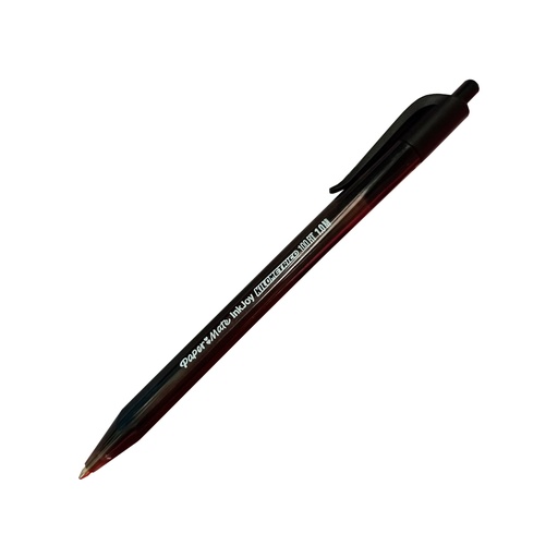 [Retráctil P.M Negro] Papermate Bolígrafo Kilometrico Retráctil Punto Medio Negro