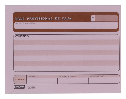 [Vale de Caja] Printaform Vale De Caja