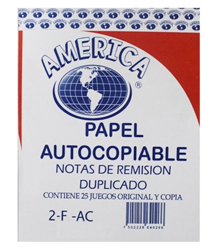 [Remisión Autocopiable] America Block Remisión Autocopiable